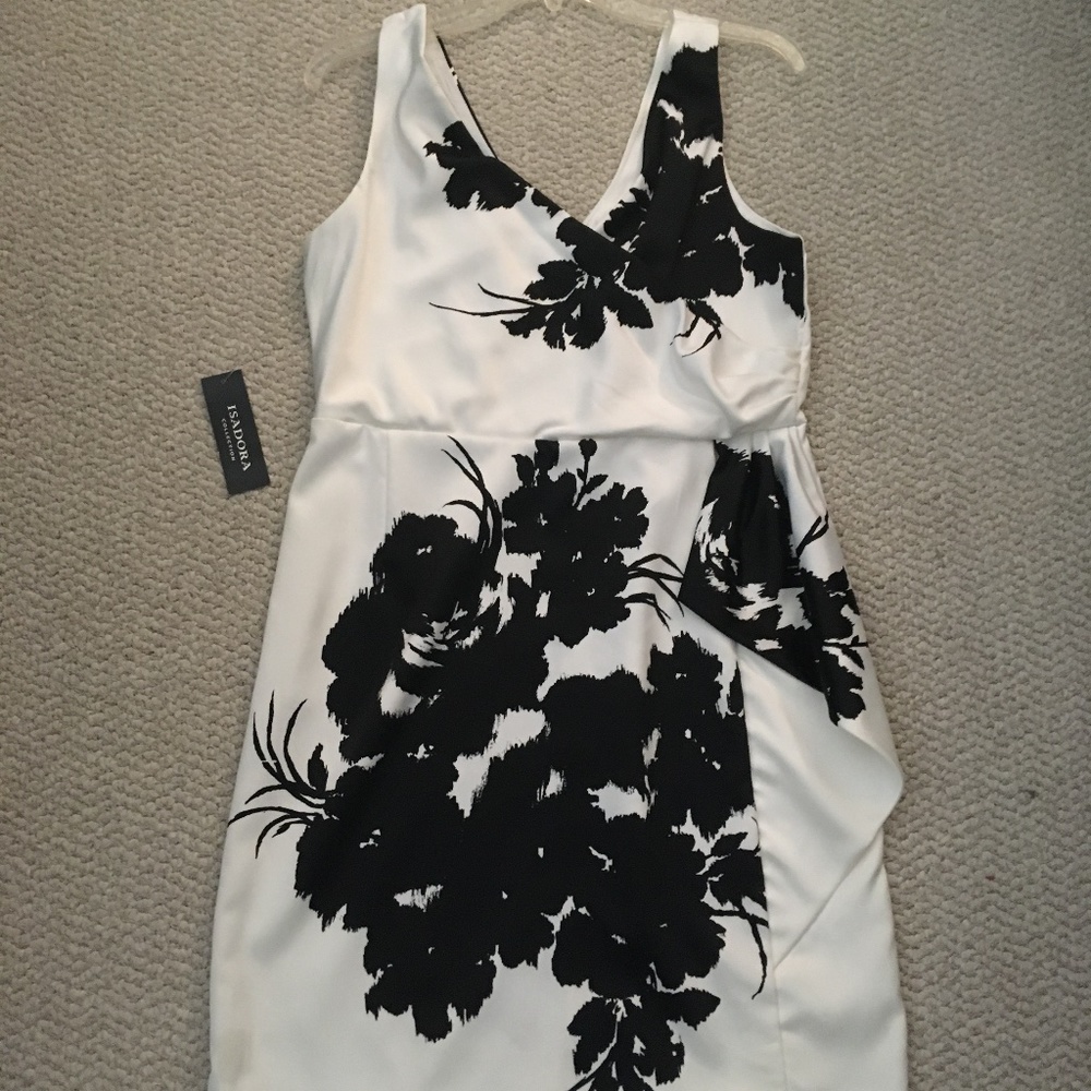 NWT Isadora Black White dress sz 8P